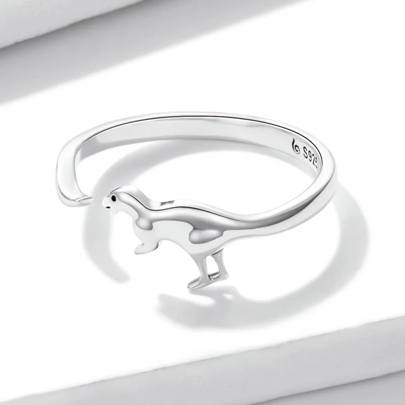 (obrázek pro) Pandora styl Dinosaurus otevřený prsten - BSR226 - Zobrazit 3