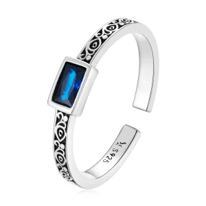 (obrázek pro) Pandora styl retro vzor - zirkoniový otevřený prsten - SCR768
