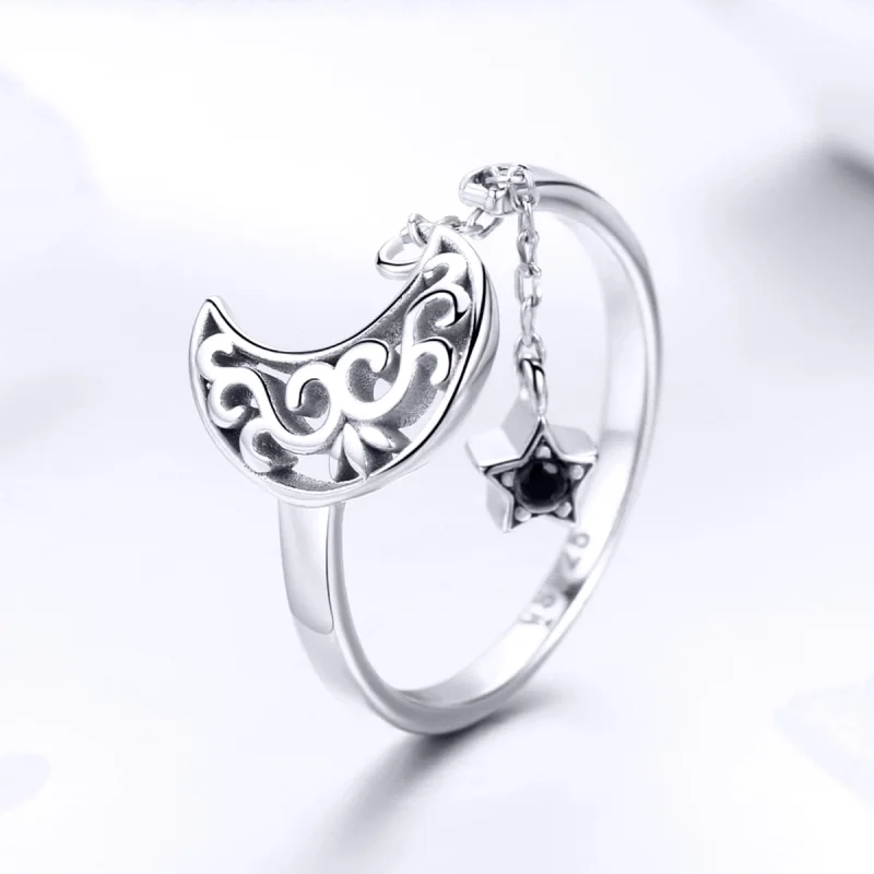 (obrázek pro) Pandora styl stříbrný prsten Starlight Moon - SCR479 - Zobrazit 4