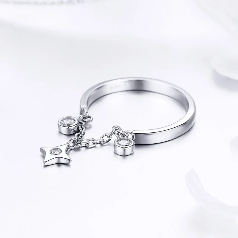 (obrázek pro) Pandora styl Stříbrný Prsten Starry Sky - SCR408 - Zobrazit 4