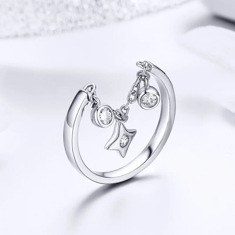 (obrázek pro) Pandora styl Stříbrný Prsten Starry Sky - SCR408 - Zobrazit 5