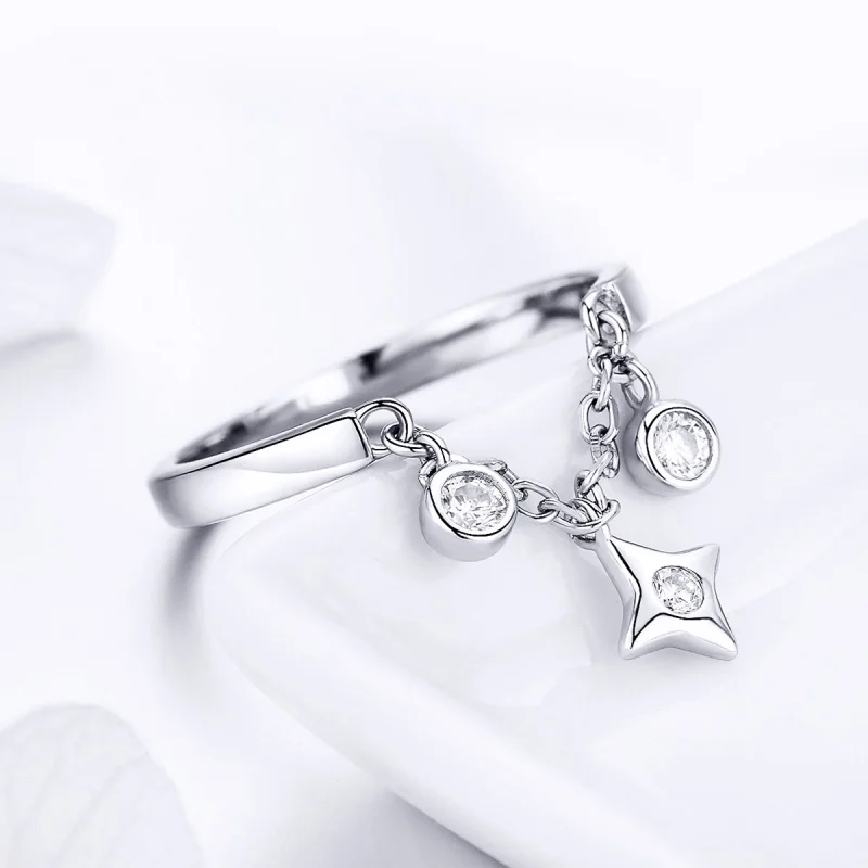 (obrázek pro) Pandora styl Stříbrný Prsten Starry Sky - SCR408 - Zobrazit 6