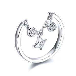 (obrázek pro) Pandora styl Stříbrný Prsten Starry Sky - SCR408