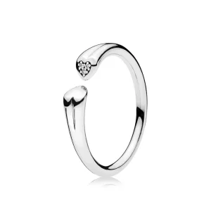 (obrázek pro) Dvě srdce - 196572CZ - Prsteny | PANDORA