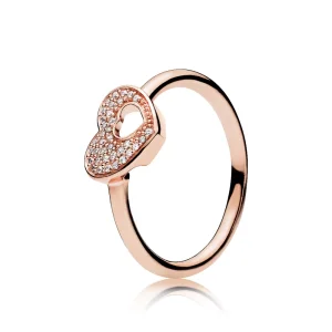 (obrázek pro) Třpytivé srdíčko - 186550CZ - Prsteny | PANDORA