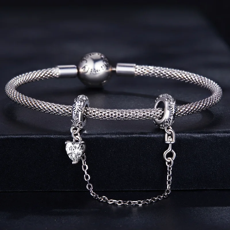 (obrázek pro) Pandora styl Retro vzor Bezpečnostní řetězec - SCC2407 - Zobrazit 3