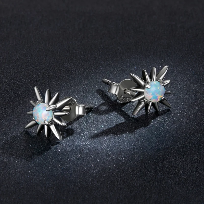 (obrázek pro) Pandora styl Opal Star náušnice - BSE581 - Zobrazit 5