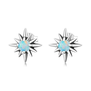 (obrázek pro) Pandora styl Opal Star náušnice - BSE581