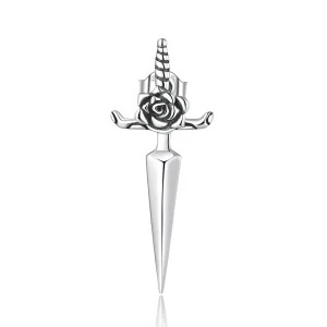 (obrázek pro) Pandora styl Růžové Dagger náušnice se špendlíčkem - SCE1349