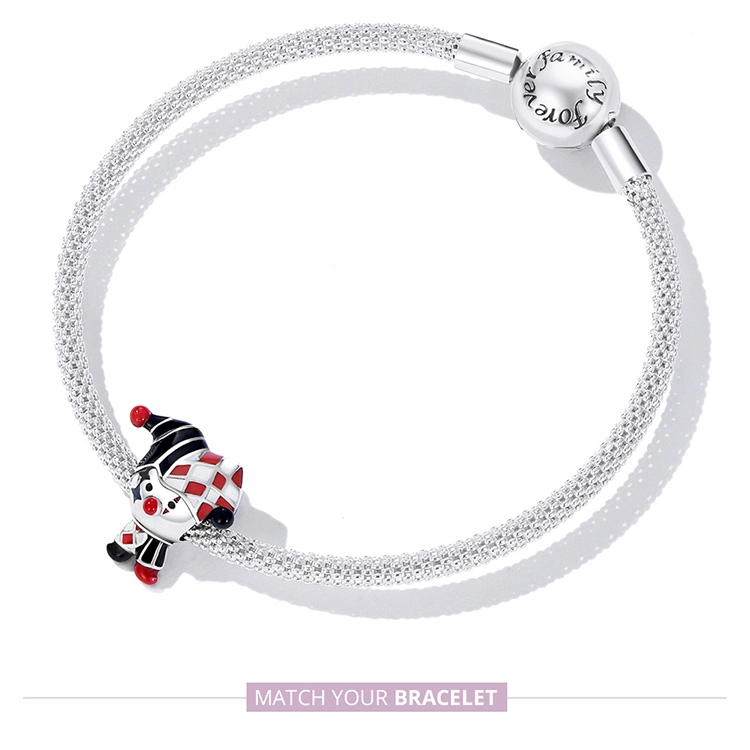 (obrázek pro) Pandora styl Pokerový Klaun Amulet - SCC2237 - Zobrazit 8