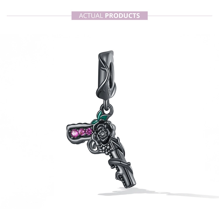(obrázek pro) Pandora styl Růžová pistole Dangle - SCC2241 - Zobrazit 7