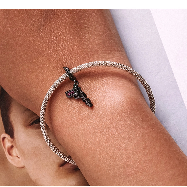 (obrázek pro) Pandora styl Růžová pistole Dangle - SCC2241 - Zobrazit 9